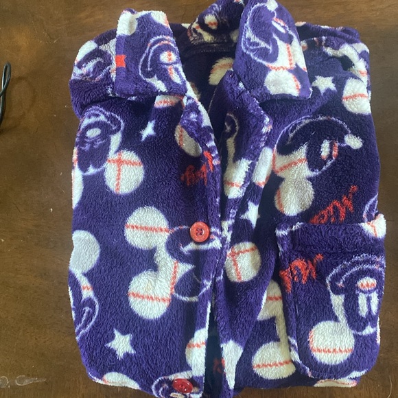 🦊 Unique and rare Disney 3/4 jacket. Fleece like material. Pockets. - Picture 8 of 10